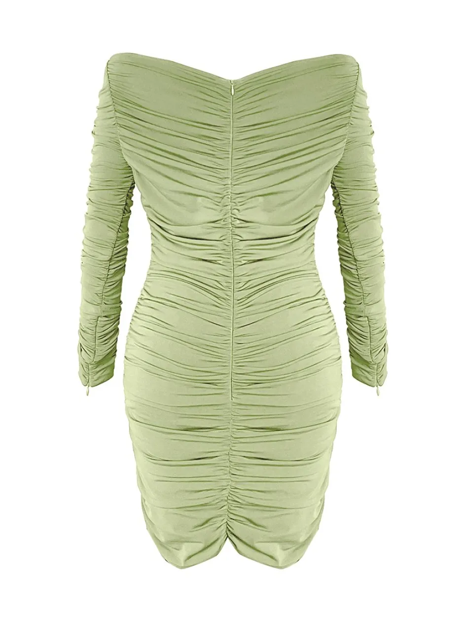 Gigii's Mini Dresses | Alegra Dress - Matcha Green