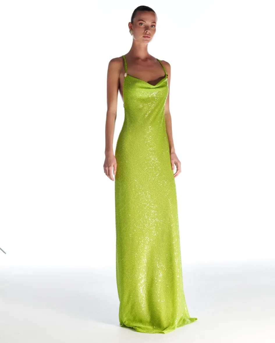 Gigii's Maxi Dresses | Dresses | Aure Glam Dress - Green