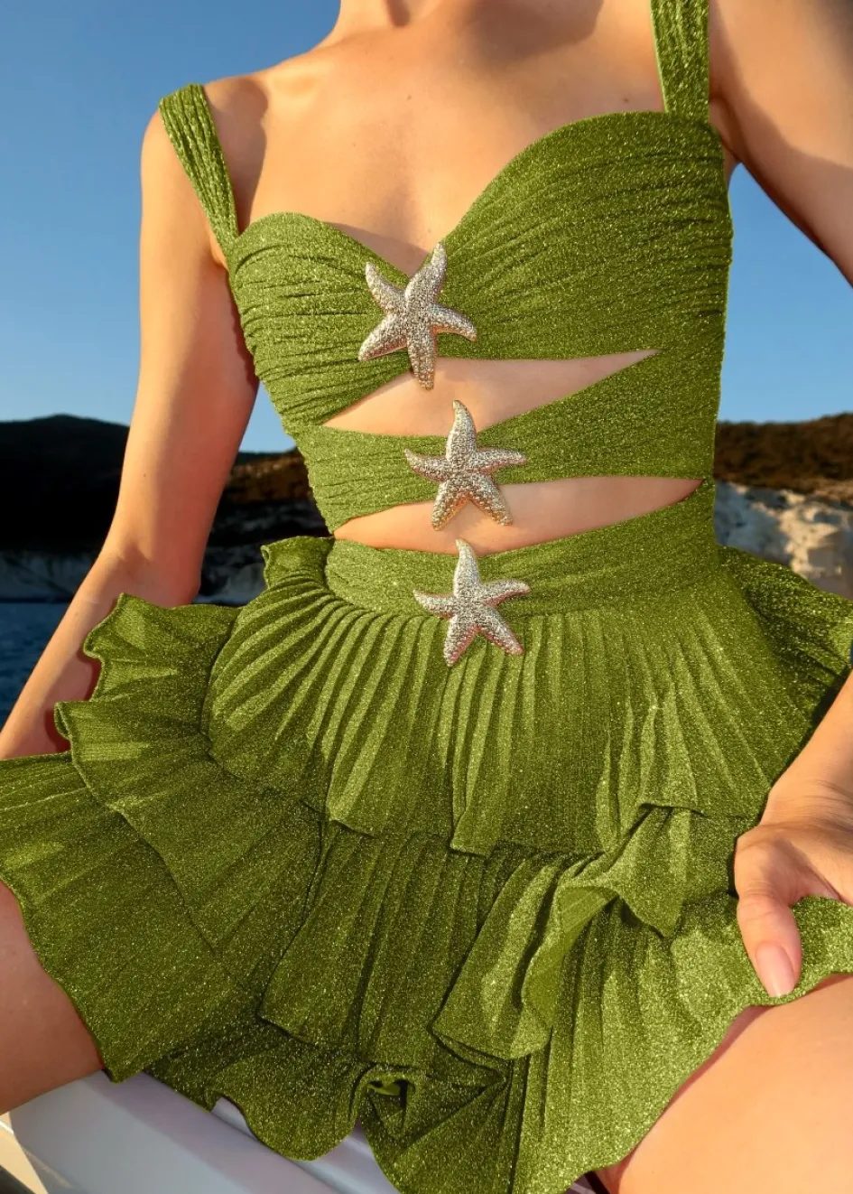 Gigii's Mini Dresses | Dresses | Devin Short Mermaid - Olive Green