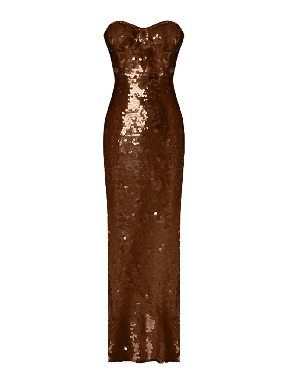 Gigii's Maxi Dresses | Gala Dress - Brown