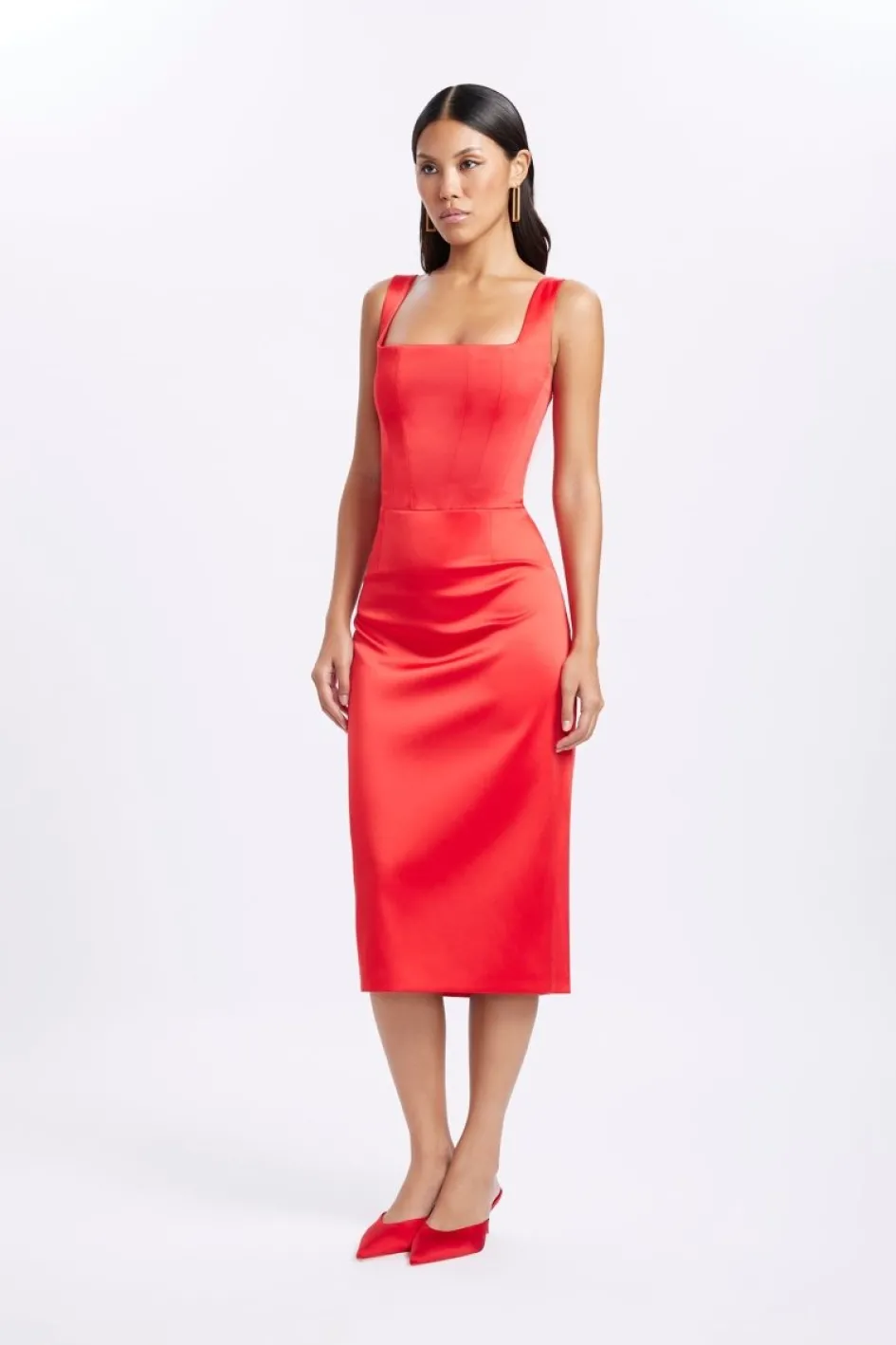 Gigii's Midi Dresses | Goya Dress - Red