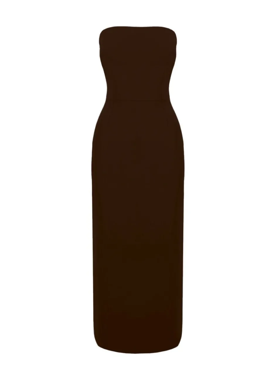 hola_dress__brown_1.webp Gigii's Midi Dresses | Hola Dress - Brown