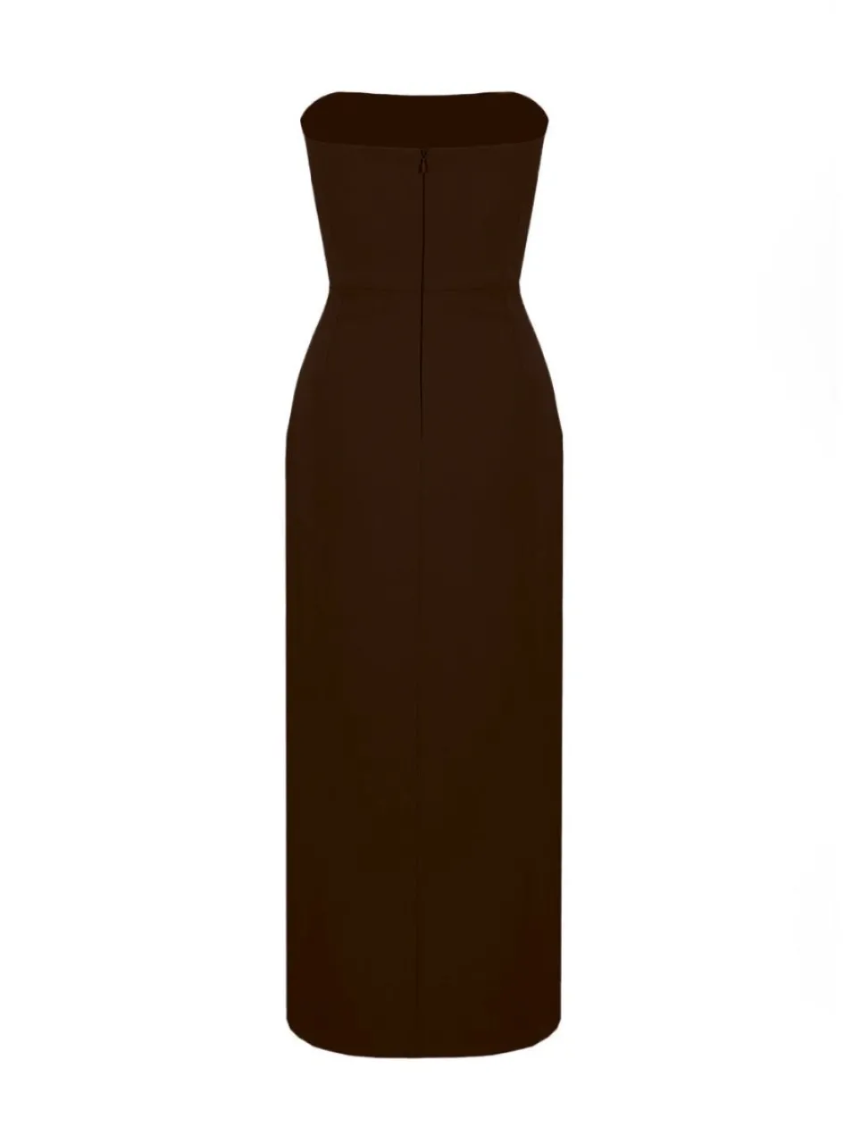hola_dress__brown_3.webp Gigii's Midi Dresses | Hola Dress - Brown