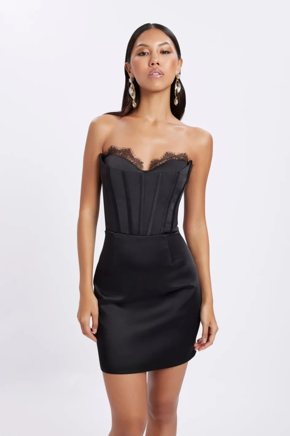 Gigii's Mini Dresses | Kyrenia Lace Dress - Black