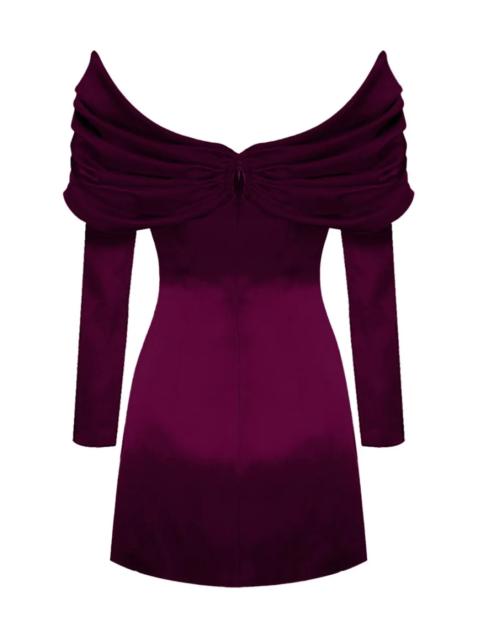 Gigii's Mini Dresses | Lavinya Solo Dress - Midnight Plum