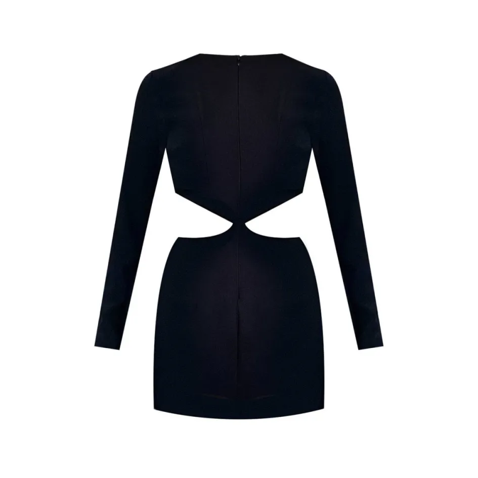 marcella_rose_dress__black_3.webp Gigii's Mini Dresses | Marcella Rose Dress - Black