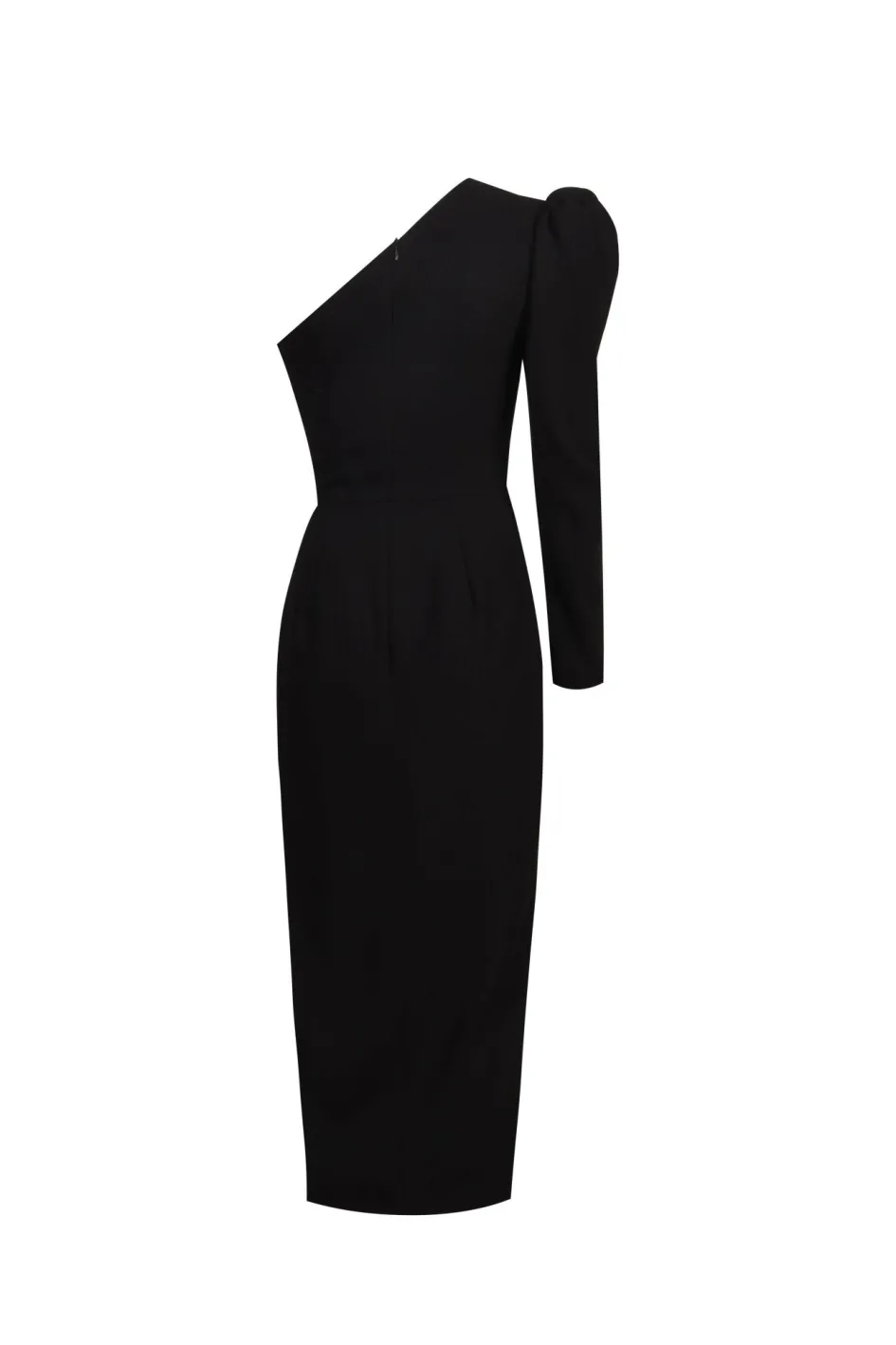 Gigii's Midi Dresses | Snowy Crepe Dress - Black