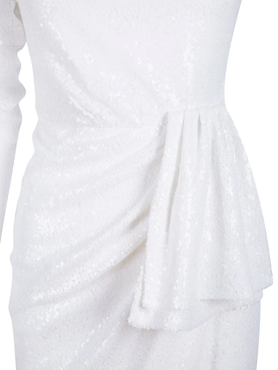 snowy_sequin_dress__white_4.webp Gigii's Midi Dresses | Snowy Sequin Dress - White