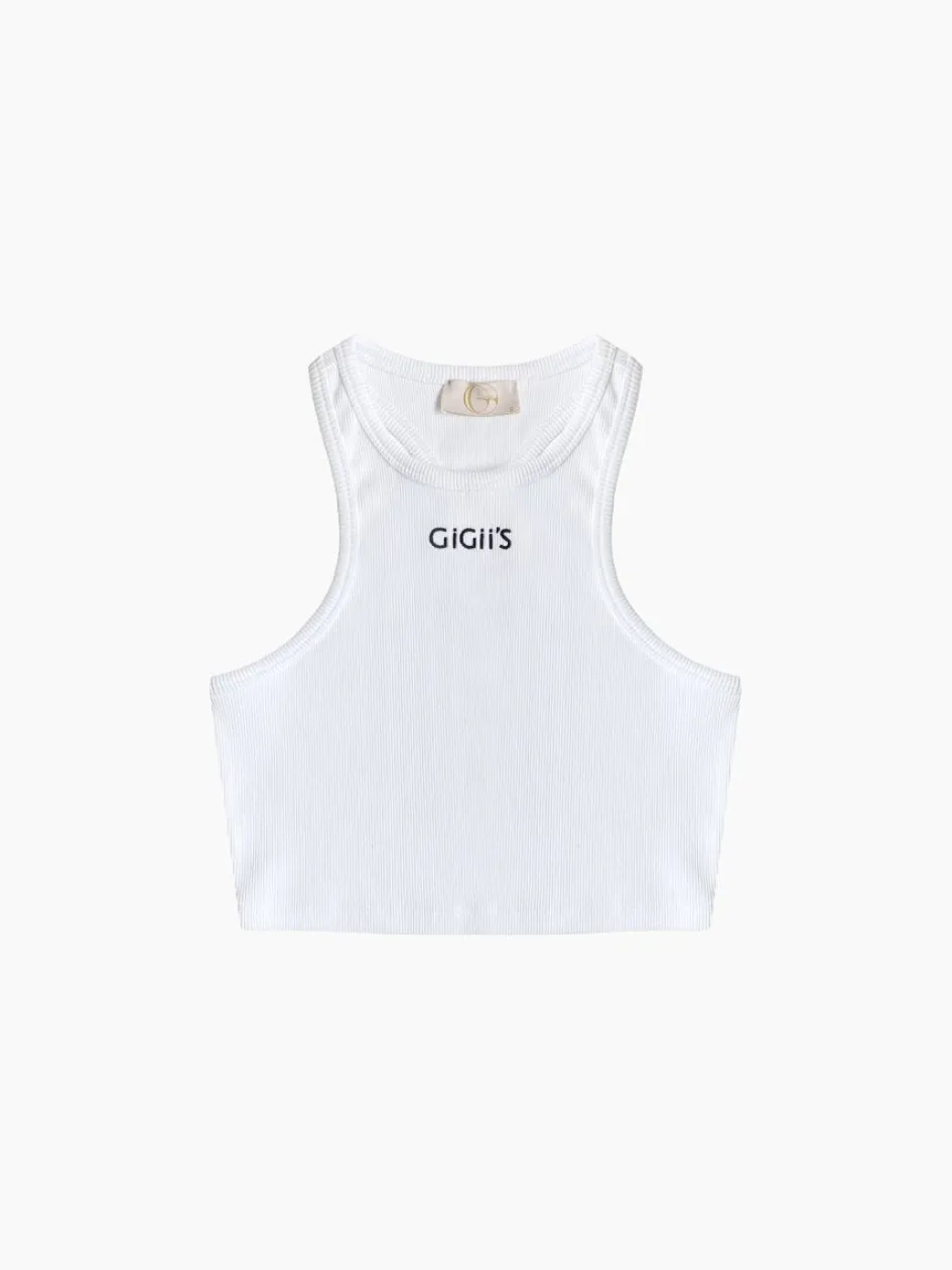 Gigii's Activewear | Street Smart | Soho Crop Tank - White