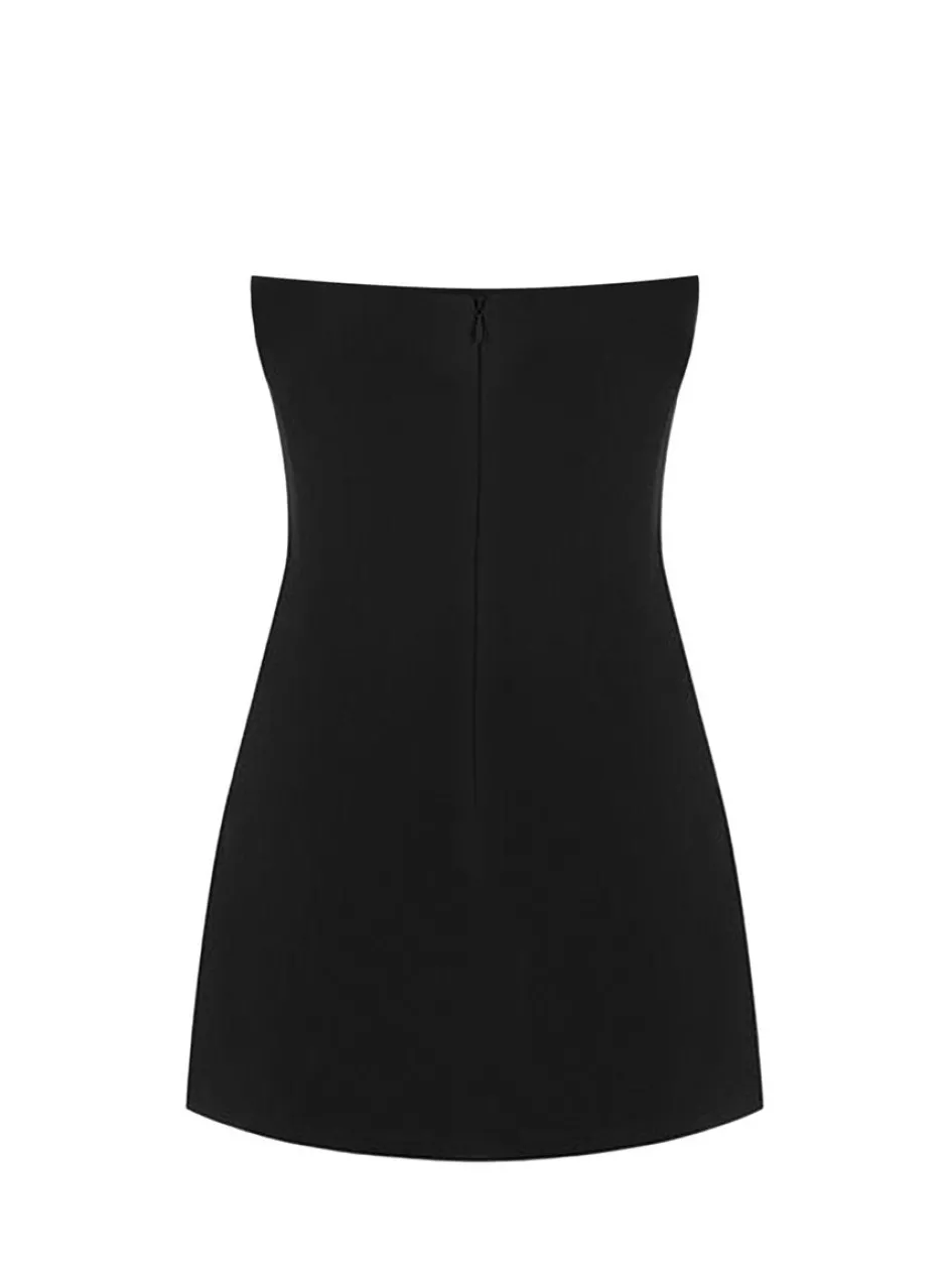 Gigii's Mini Dresses | Solo Bow Dress - Black