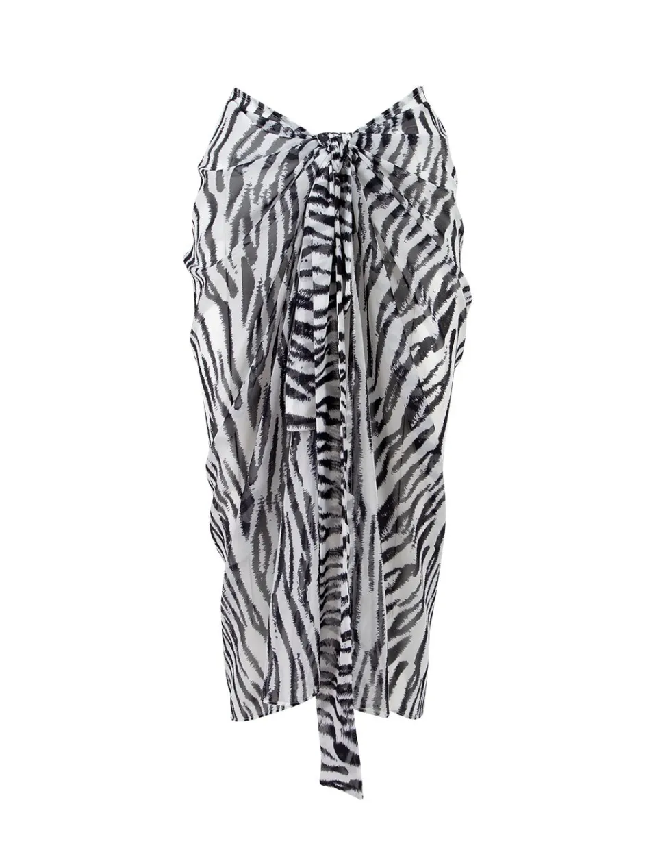 Gigii's Beachwear | Skirts | Tracy Beach Skirt - Zebra